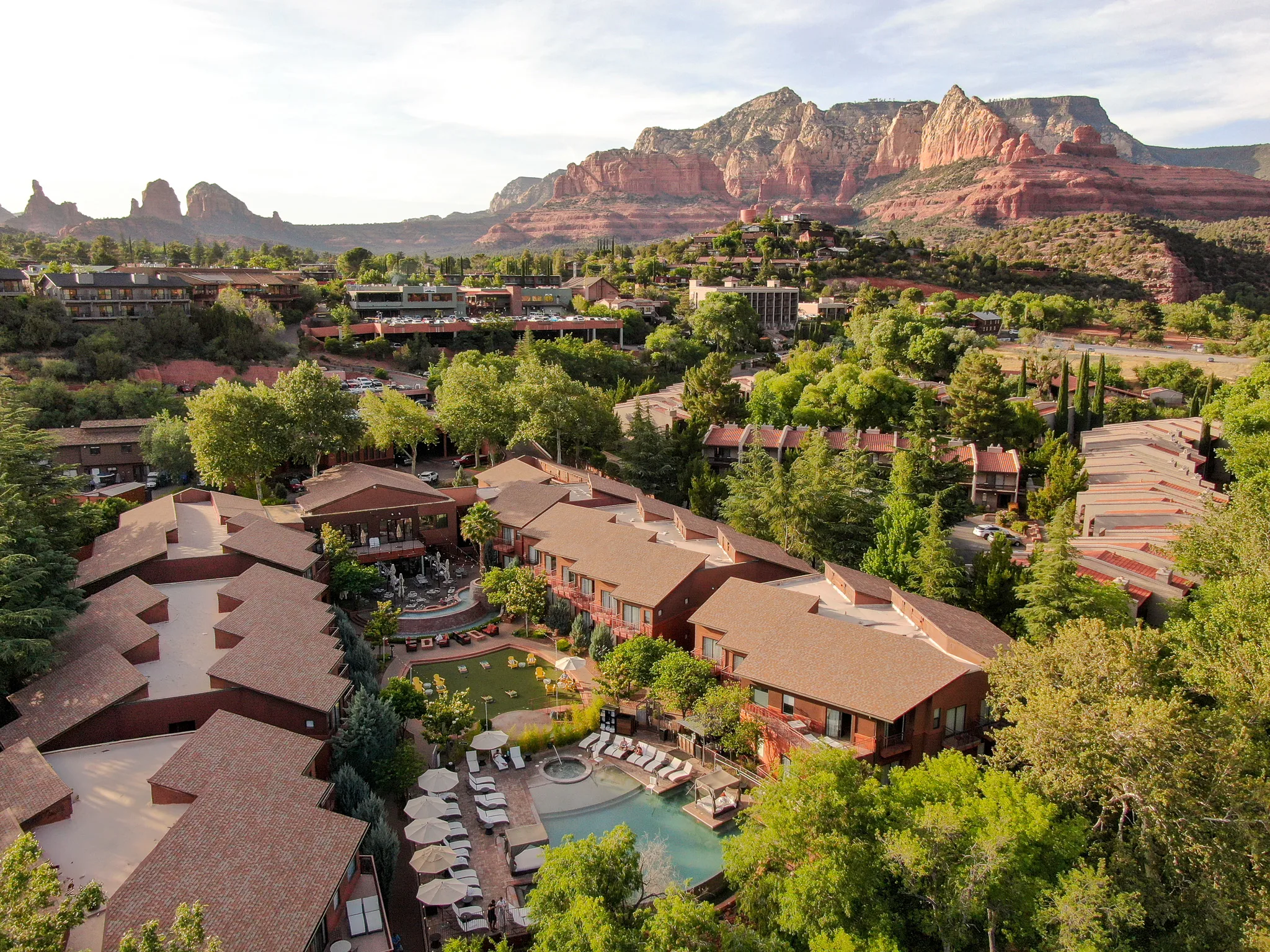 Amara and Sedona from the air