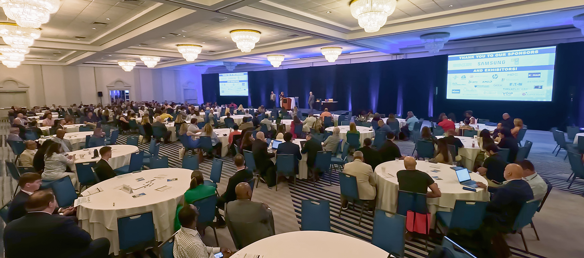 A full ballroom during a general session